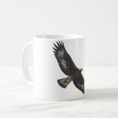Glorius goldenes Eagle Ansteigen Kaffeetasse (Vorderseite Links)