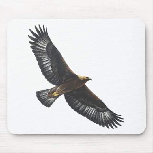 Glorius goldenes Eagle Ansteigen Mousepad (Vorne)
