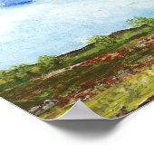 Glorreiche Abstrakte Landschaft Art Bauernhof Poster (Ecke)