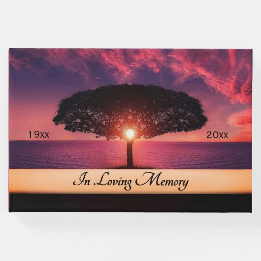 Glorreiche Einstellung Sun Funeral Gästebuch (Vorderseite)