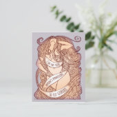 Glorreiche Postkarte in Lilac (Stehend Vorderseite)