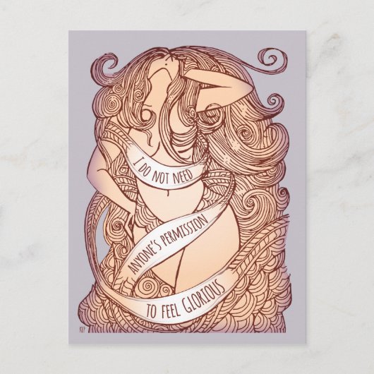 Glorreiche Postkarte in Lilac (Vorderseite)