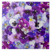 Glorreiche Stiefmütterchen Fliese (Vorderseite)