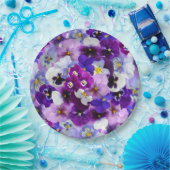 Glorreiche Stiefmütterchen Pappteller (Party)