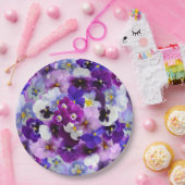 Glorreiche Stiefmütterchen Pappteller (Party)