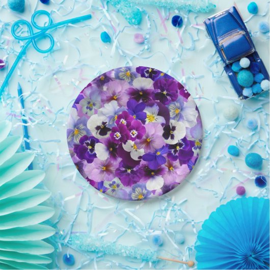 Glorreiche Stiefmütterchen, Pappteller (Party)