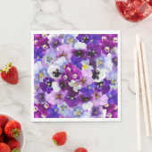 Glorreiche Stiefmütterchen Serviette (Beispiel)