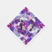 Glorreiche Stiefmütterchen Serviette (Ecke)