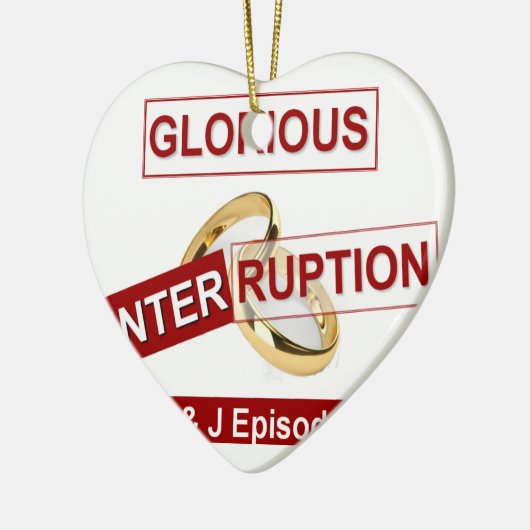 Glorreiche Unterbrechung: Ein goldener Anfang Keramik Ornament (Links)