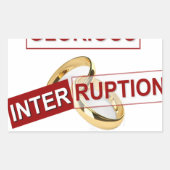 Glorreiche Unterbrechung: Ein goldener Anfang Rechteckiger Aufkleber (Vorderseite)