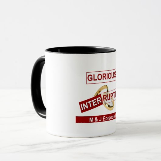 Glorreiche Unterbrechung: Ein goldener Anfang Tasse (Vorderseite Links)