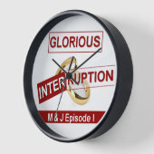 Glorreiche Unterbrechung: Ein goldener Anfang Wanduhr (Winkel)