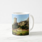 Glorreiche Vergangenheit (mittelalterliche Burg &  Kaffeetasse (VorderseiteRechts)