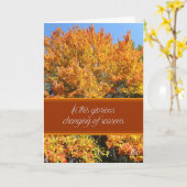 Glorreicher Erntedank der Jahreszeit Karte (Gelbe Blume)