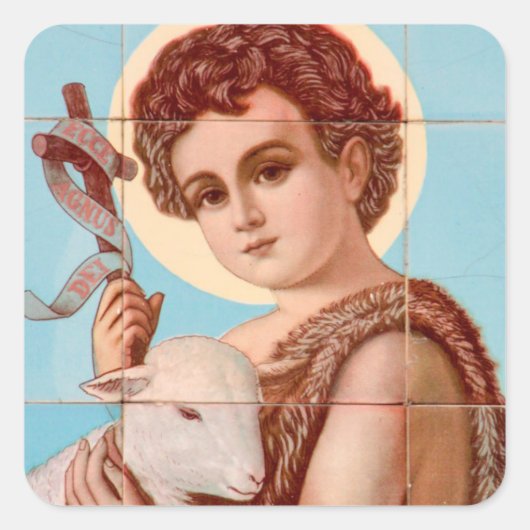 GLORY AUF DEM LAMB CLASSIC ROUND STICKER (Vorderseite)