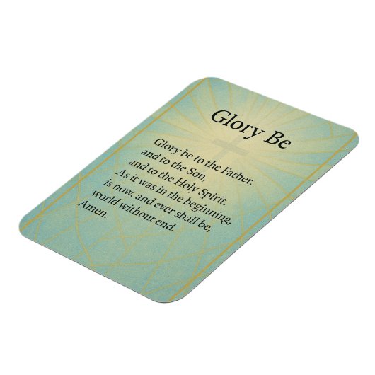GLORY BE (CATHOLIC PRAYER) MAGNET (Linke Seite)