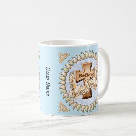 Glory Cross Christlich Kaffeetasse (VorderseiteRechts)