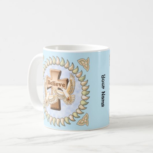 Glory Cross Christlich Kaffeetasse (Vorderseite Links)