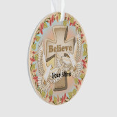 Glory Cross Christlich Ornament (Vorderseite)