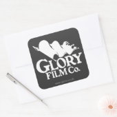 Glory Film Co. Logo-Aufkleber. Quadratischer Aufkleber (Umschlag)