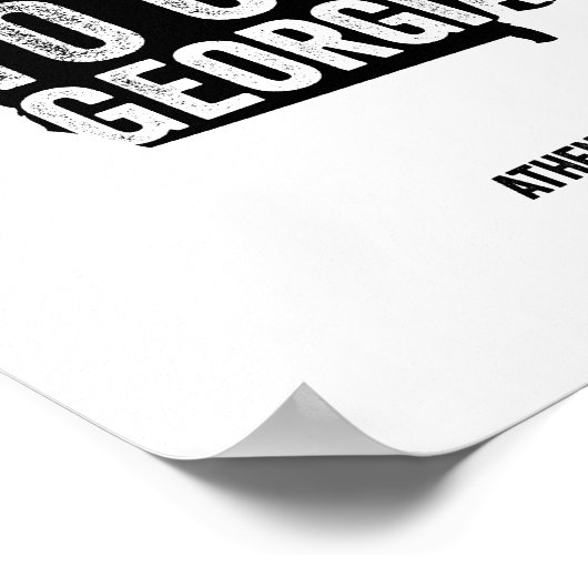 Glory Glory (schwarz) Poster (Ecke)