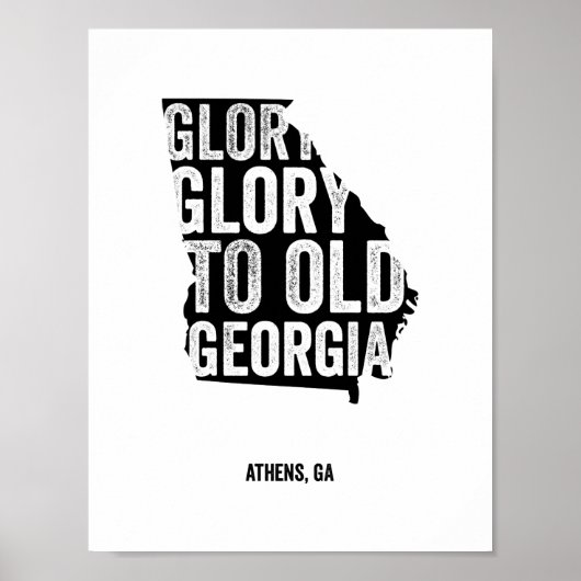 Glory Glory (schwarz) Poster (Vorne)