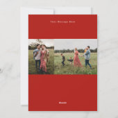 Glory Hand Lettering Foto Feiertagskarte (Rückseite)