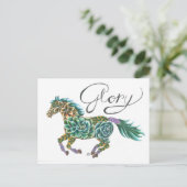 Glory Horse von Sherry Jarvis Postkarte (Stehend Vorderseite)