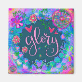 Glory Hübsch Fun Floral Moderne Inspirivity Magnet (Vorne)