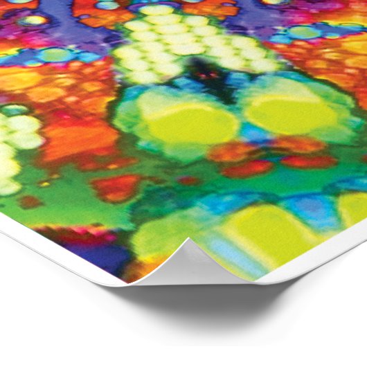 Glory Kinetic Collage Kaleidoscope Poster (Ecke)