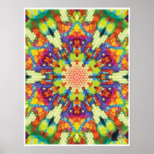 Glory Kinetic Collage Kaleidoscope Poster (Vorne)