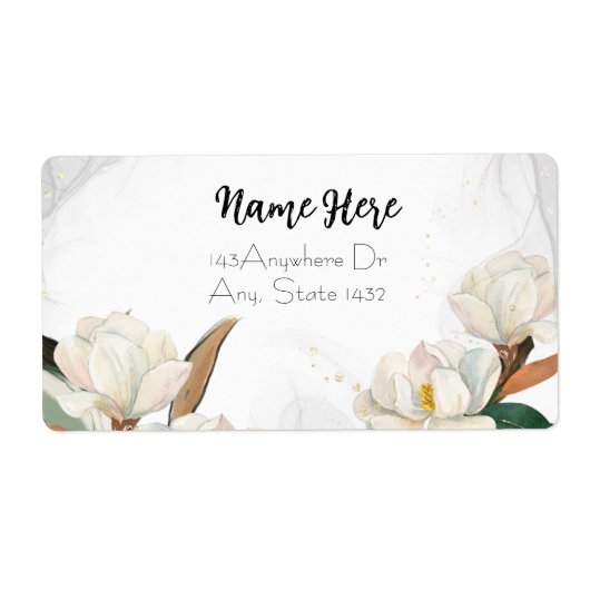 Glory Magnolia Return Address Label (Vorne)