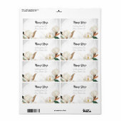 Glory Magnolia Return Address Label (Vorne)