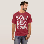 Glory to God Alone Quote Reformation Gift Soli T-Shirt (Vorne ganz)