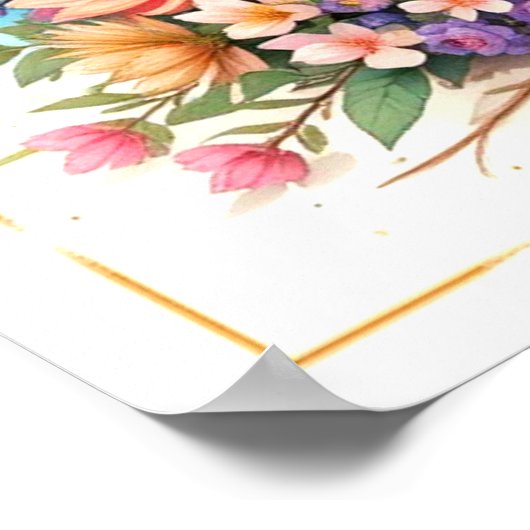 Glory to God - Inspirational artwork #2 Poster (Ecke)