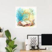 Glory to God - Inspirational artwork #2 Poster (Heimbüro)