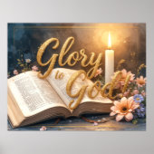 Glory to God - Inspirational artwork #3 Poster (Vorne)