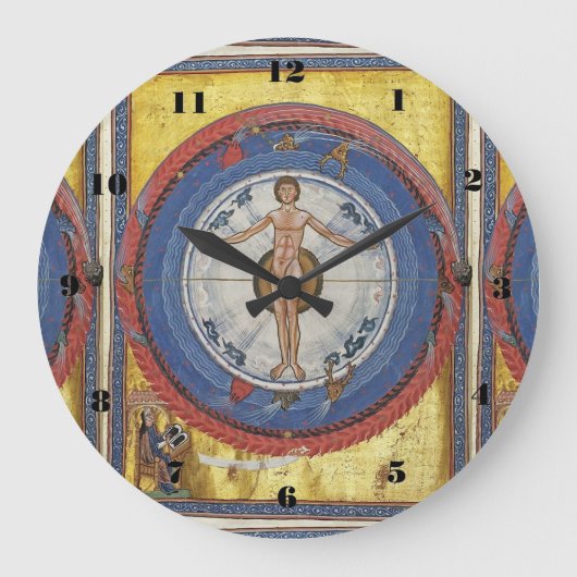glory to hildegard of bingen große wanduhr (Vorderseite)