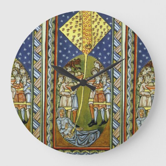 glory to hildegard of bingen große wanduhr (Vorderseite)