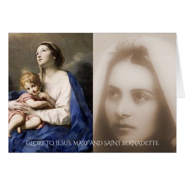 GLORY TO JESUS, MARY UND SAINT BERNADETTE (Vorderseite (Horizontal))