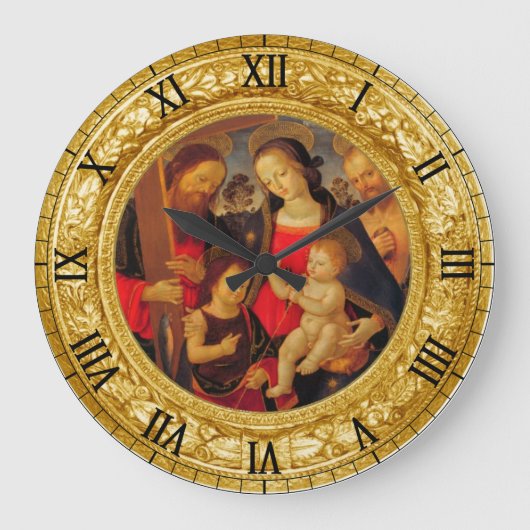 GLORY TO JESUS UND MARY GROßE WANDUHR (Vorderseite)