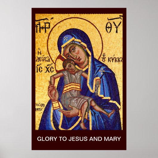 GLORY TO JESUS UND MARY POSTER (Vorne)