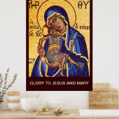 GLORY TO JESUS UND MARY POSTER (Küche)