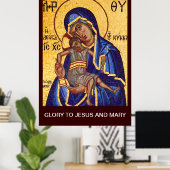 GLORY TO JESUS UND MARY POSTER (Heimbüro)