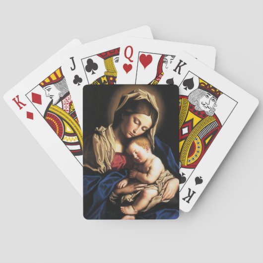 GLORY TO JESUS UND MARY SPIELKARTEN (Rückseite)