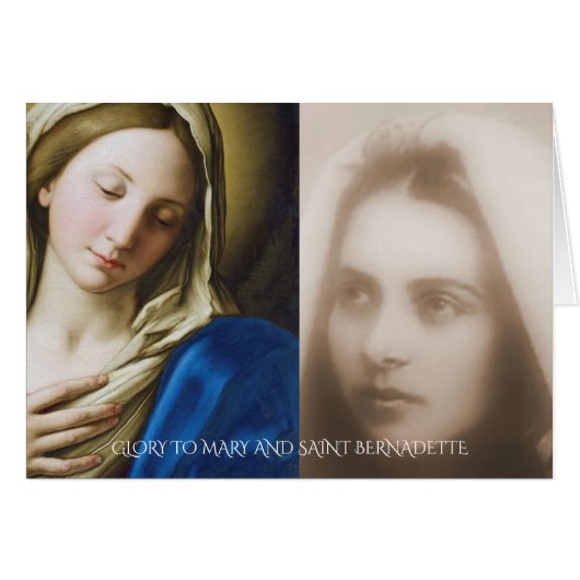 GLORY TO MARY UND SAINT BERNADETTE (Vorderseite (Horizontal))