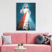 GLORY TO THE DIVINE MERCY CANVAS DRUCKEN LEINWANDDRUCK (Insitu (Wohnzimmer))