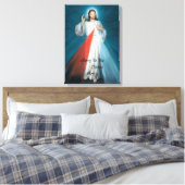GLORY TO THE DIVINE MERCY CANVAS DRUCKEN LEINWANDDRUCK (Insitu (Schlafzimmer))