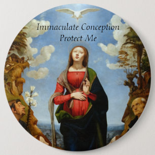 GLORY TO THE IMMACULATE CONCEPTION BUTTON