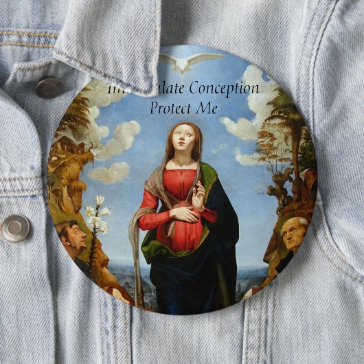 GLORY TO THE IMMACULATE CONCEPTION   BUTTON (Beispiel)